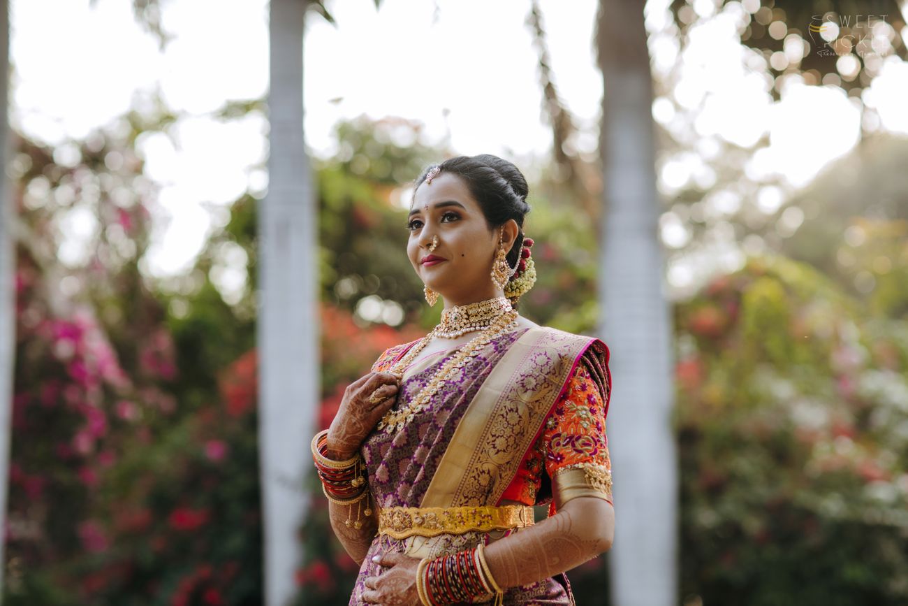 A Colourful Telugu Wedding With Eye-Catching Bridal Details | WedMeGood