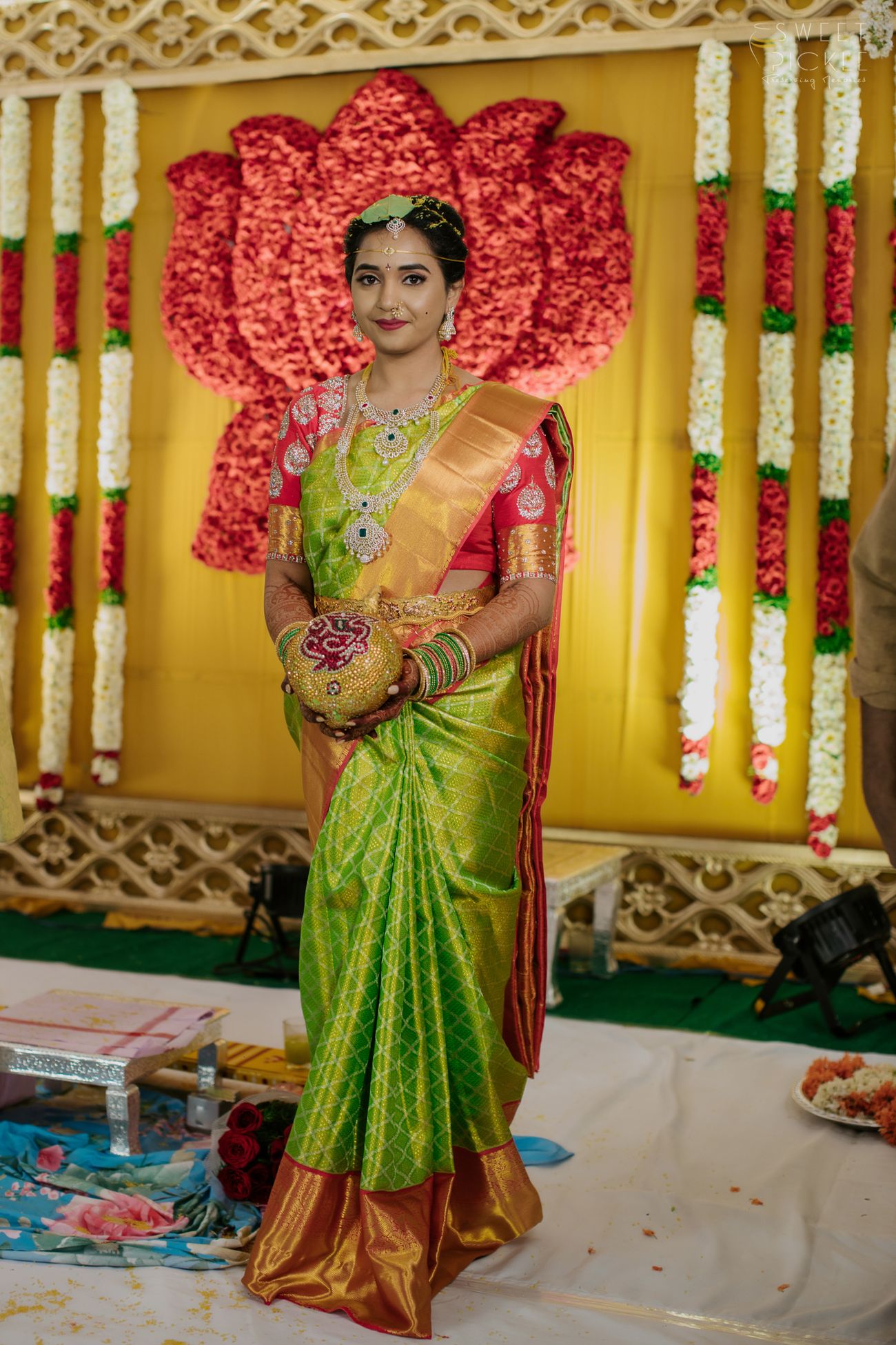 A Colourful Telugu Wedding With Eye-Catching Bridal Details | WedMeGood