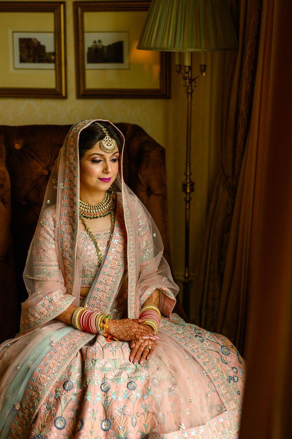 Gorgeous Anand Karaj With A Phulkari Mehendi Lehenga | WedMeGood