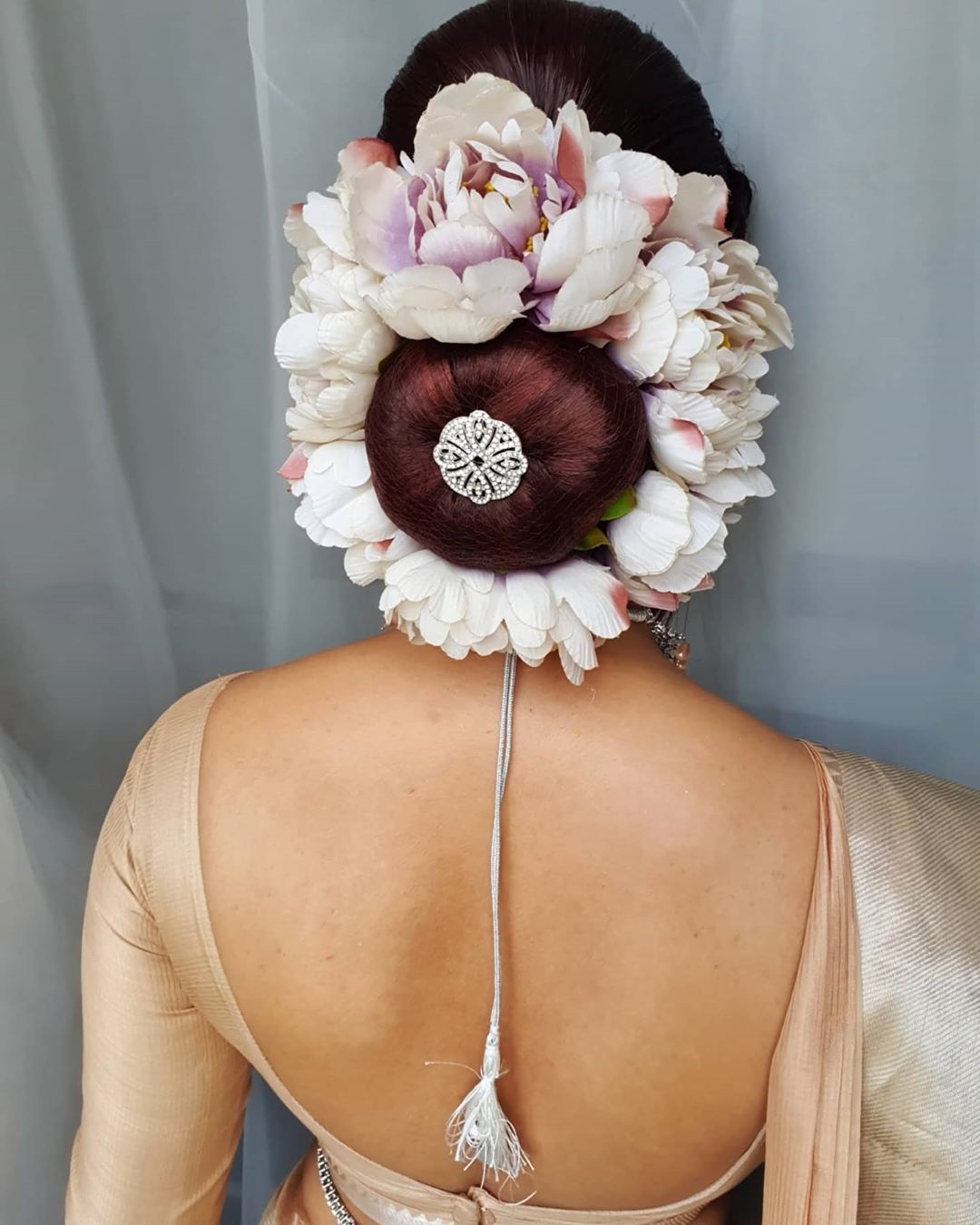 Flowers In A Bridal Bun