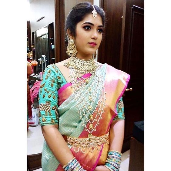 South Indian Bride In Satada Haar