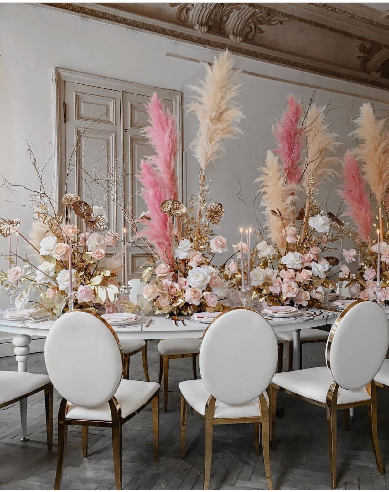 long pampas grass decor