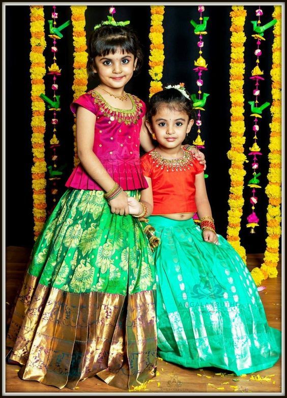 Beautiful Pattu Pavadai Designs For Kids That Binks Can Stitch The ...