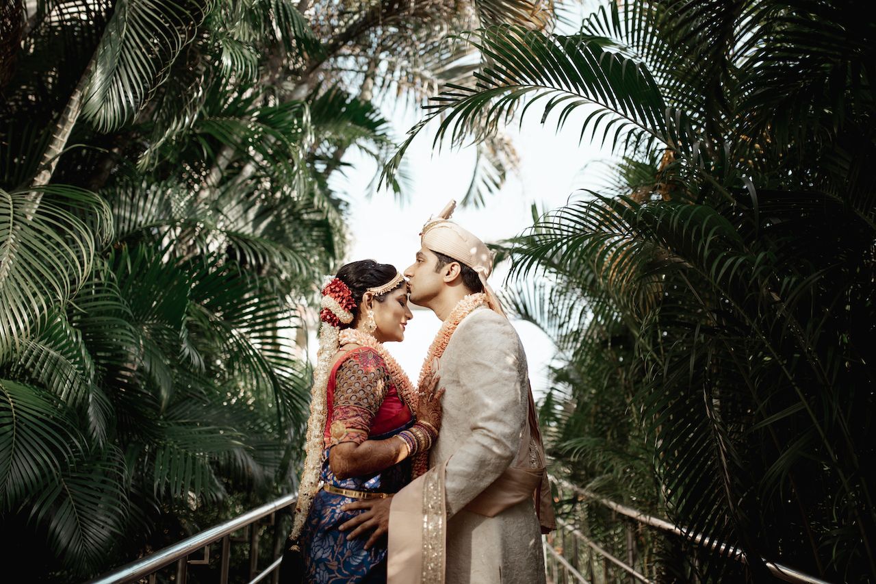 Traditional Mangalorean Wedding With The Bride In A Royal Blue ...