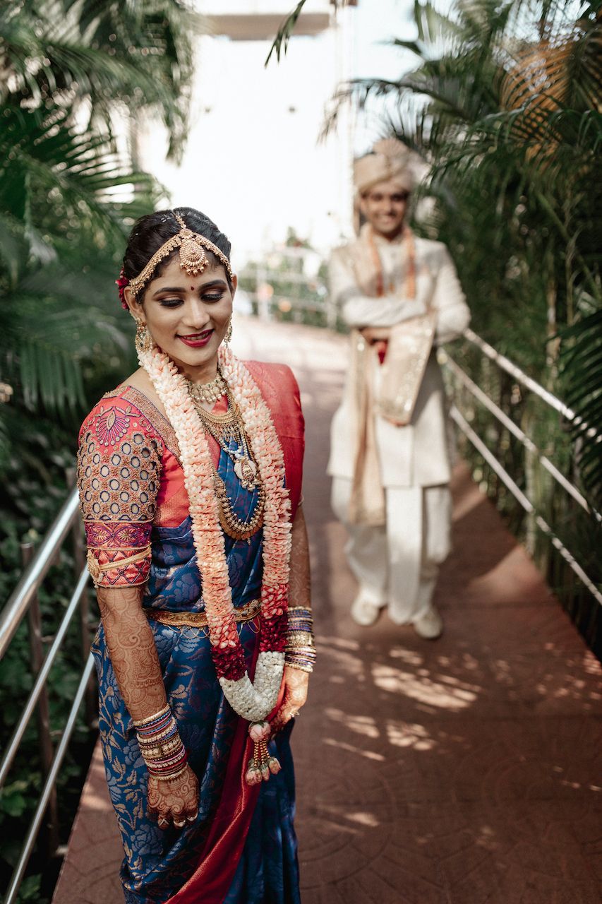 Traditional Mangalorean Wedding With The Bride In A Royal Blue ...