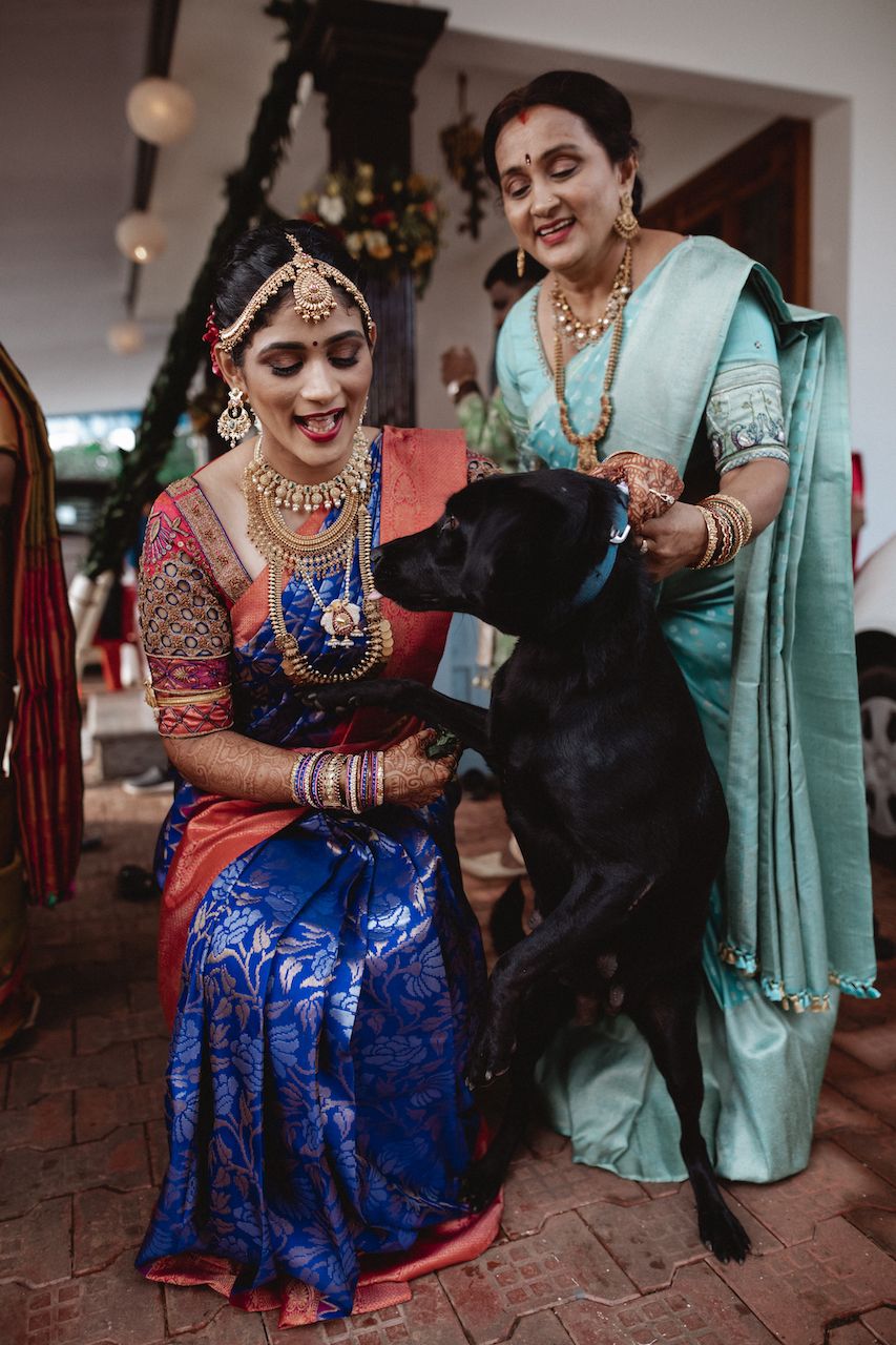 Traditional Mangalorean Wedding With The Bride In A Royal Blue ...