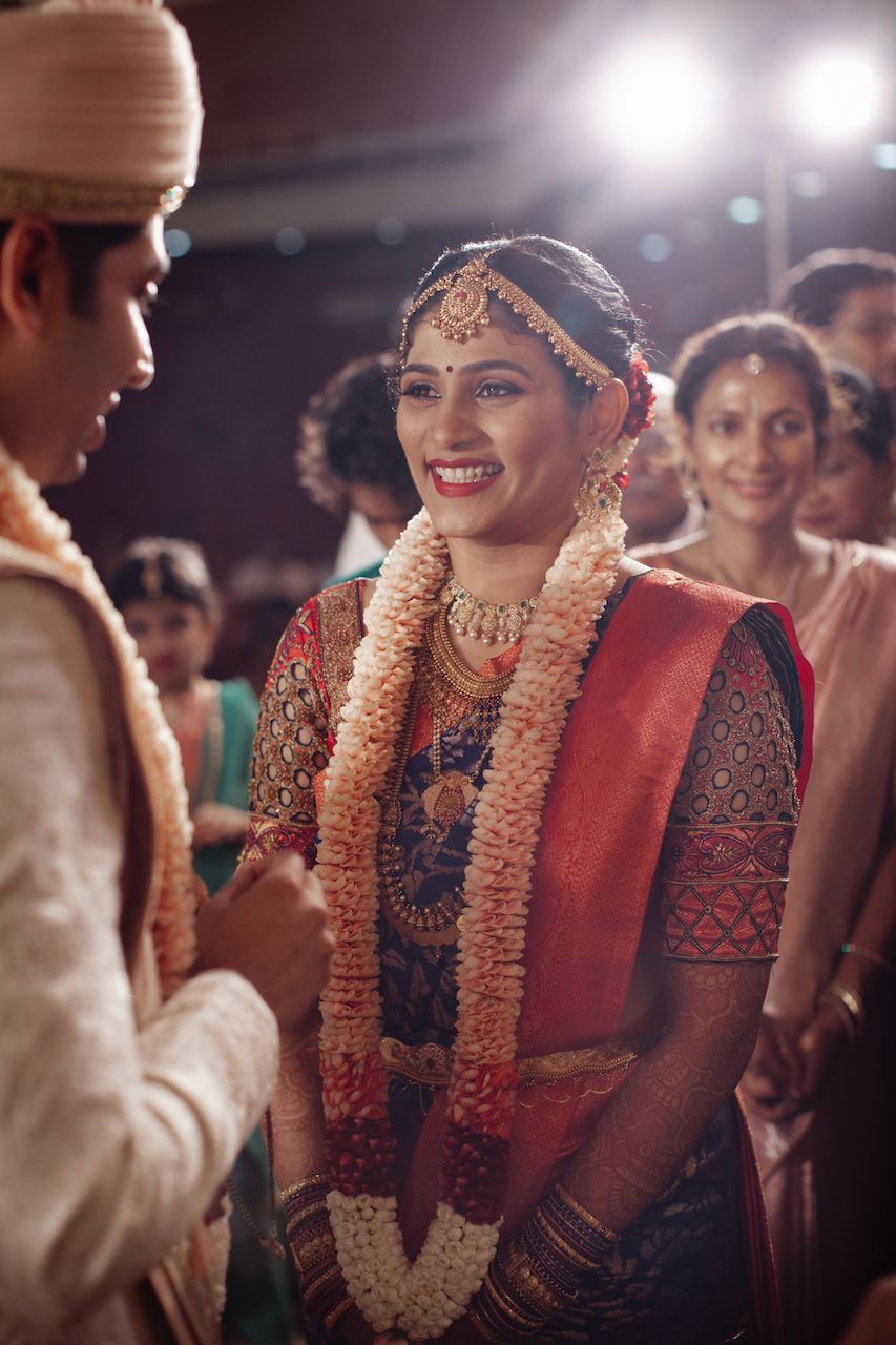 Traditional Mangalorean Wedding With The Bride In A Royal Blue ...