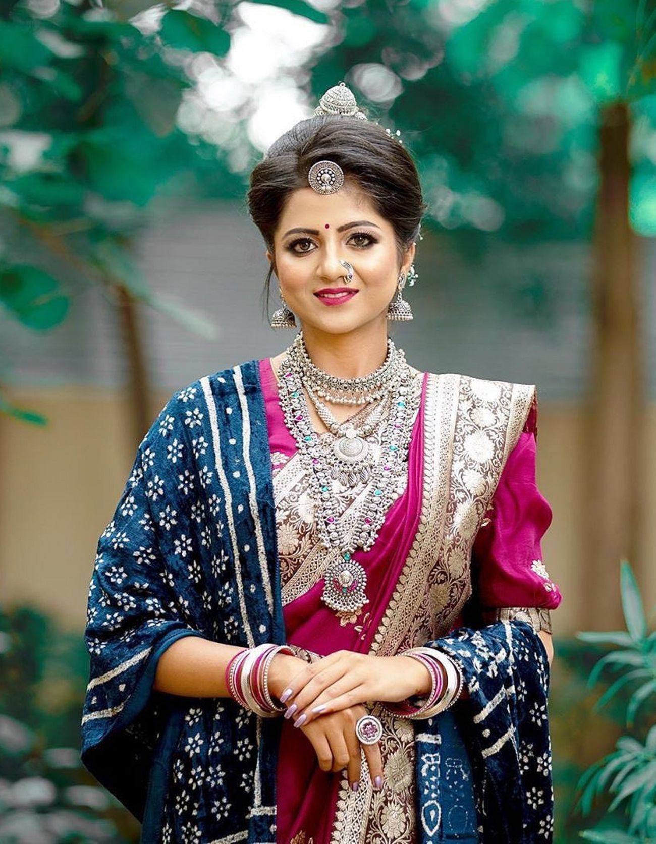 Marathi Brides Who Wore The Prettiest Plum Sarees Wedmegood