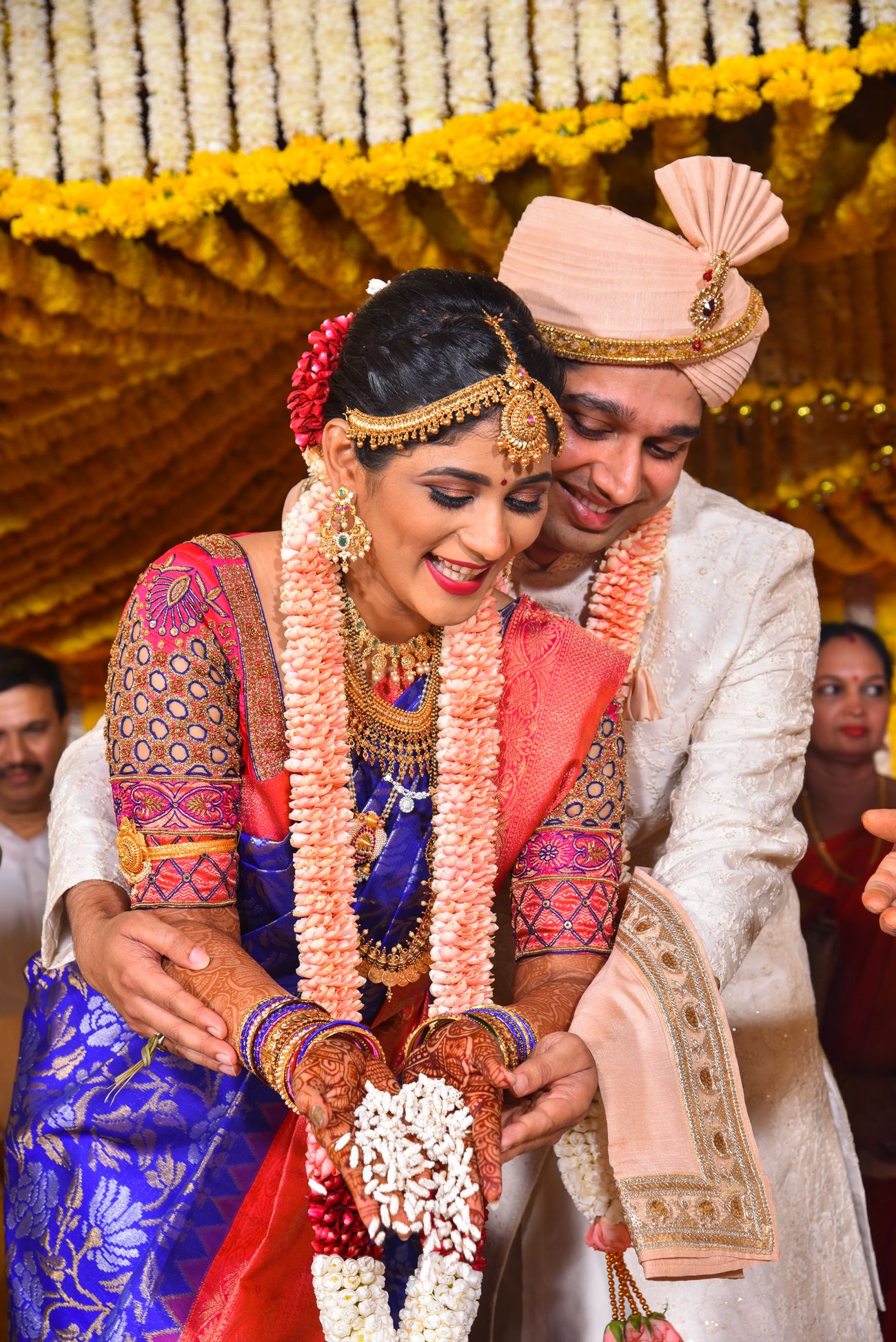 Traditional Mangalorean Wedding With The Bride In A Royal Blue ...