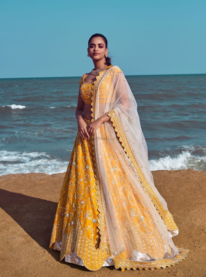The Prettiest Yellow Bridal Lehengas We Spotted Wedmegood