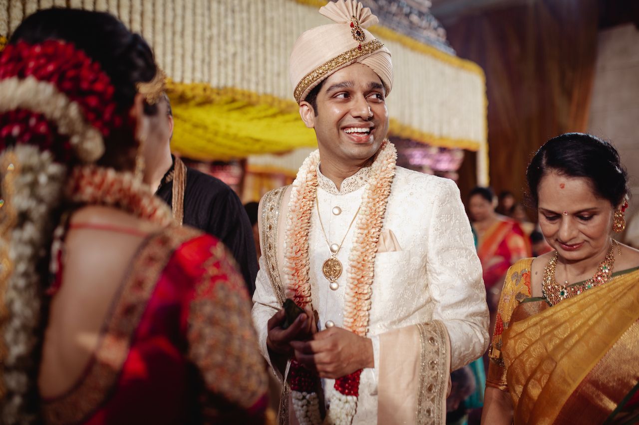 Traditional Mangalorean Wedding With The Bride In A Royal Blue ...