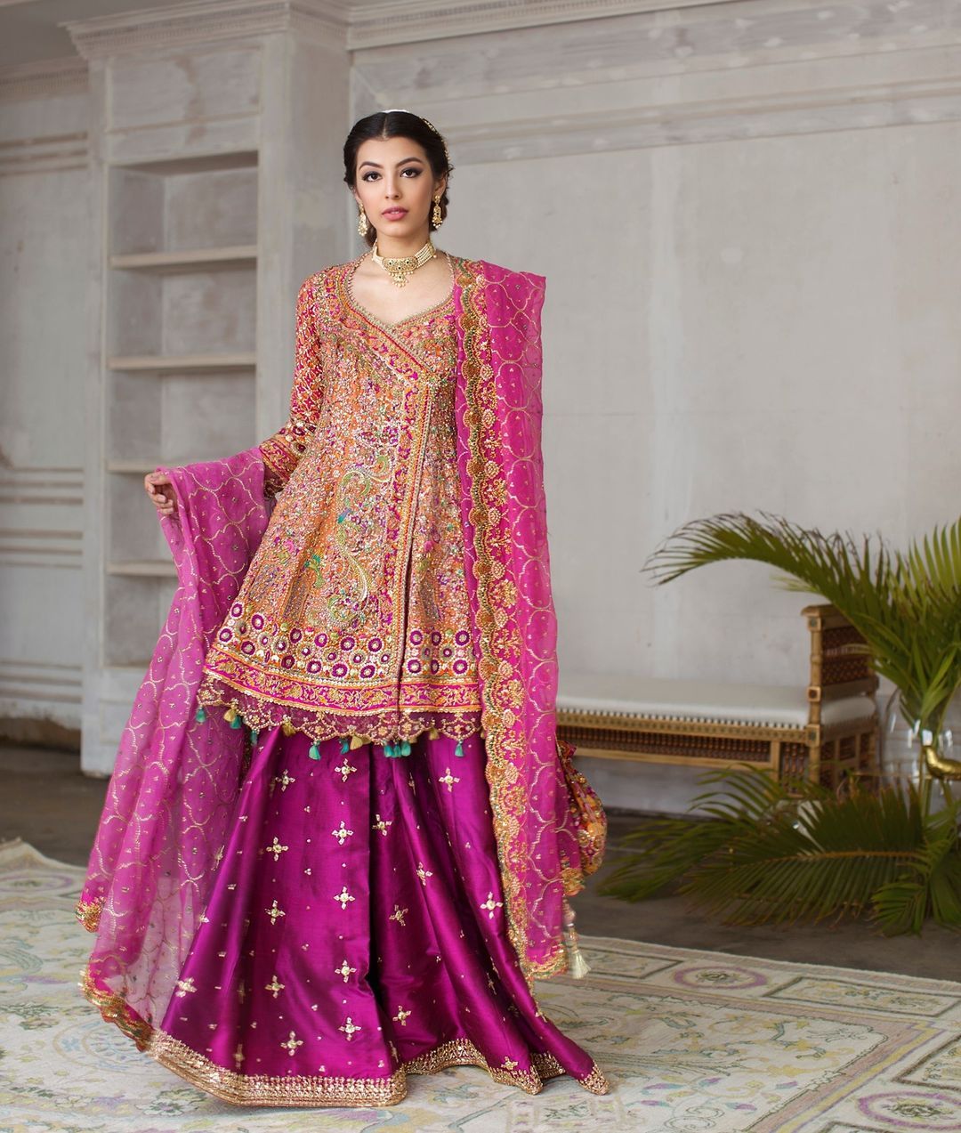 The Most Stunning Shararas & Ghararas For Muslim Brides | WedMeGood