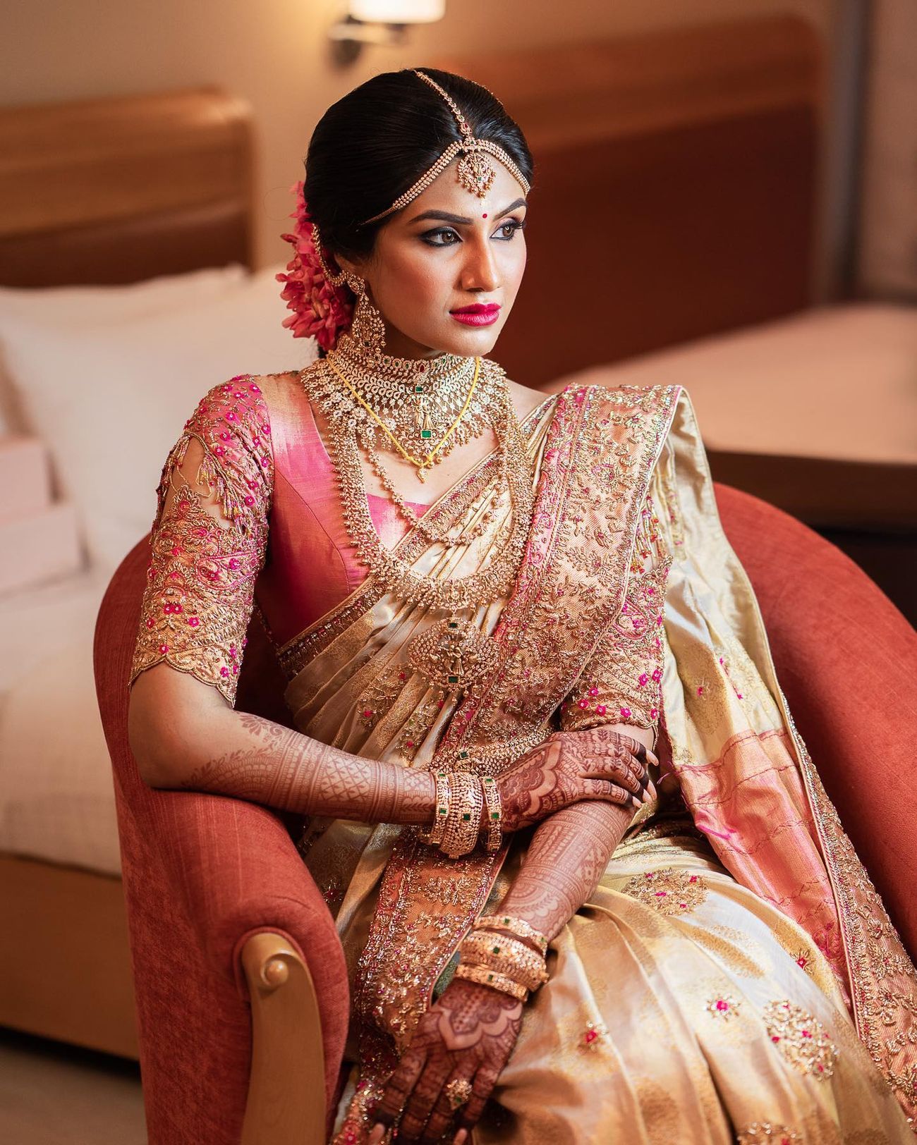 Discover The Art Of Jewellery Layering From Malayali Brides | WedMeGood