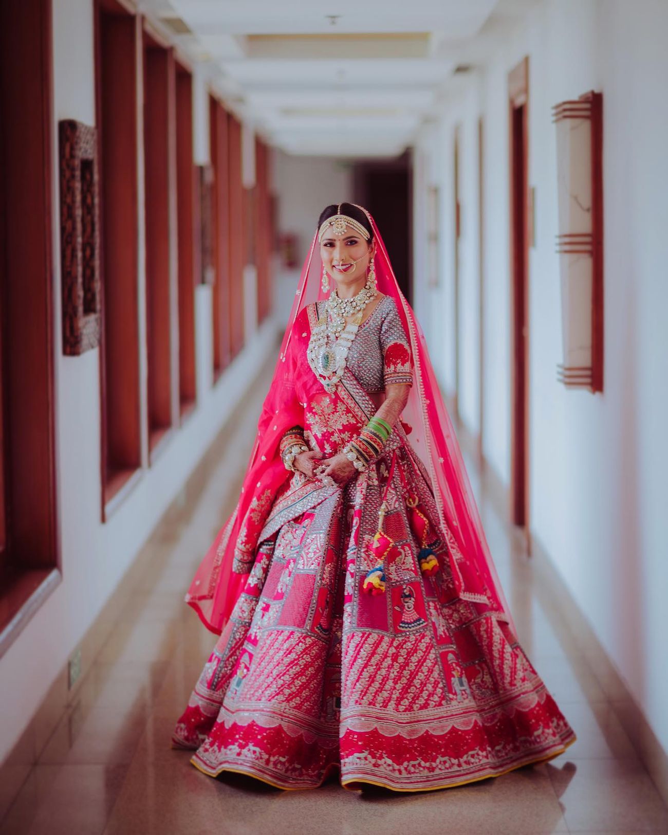 7 Brides Who Wore Stunning Patchwork Lehengas Just Like Alia Wedmegood 3937