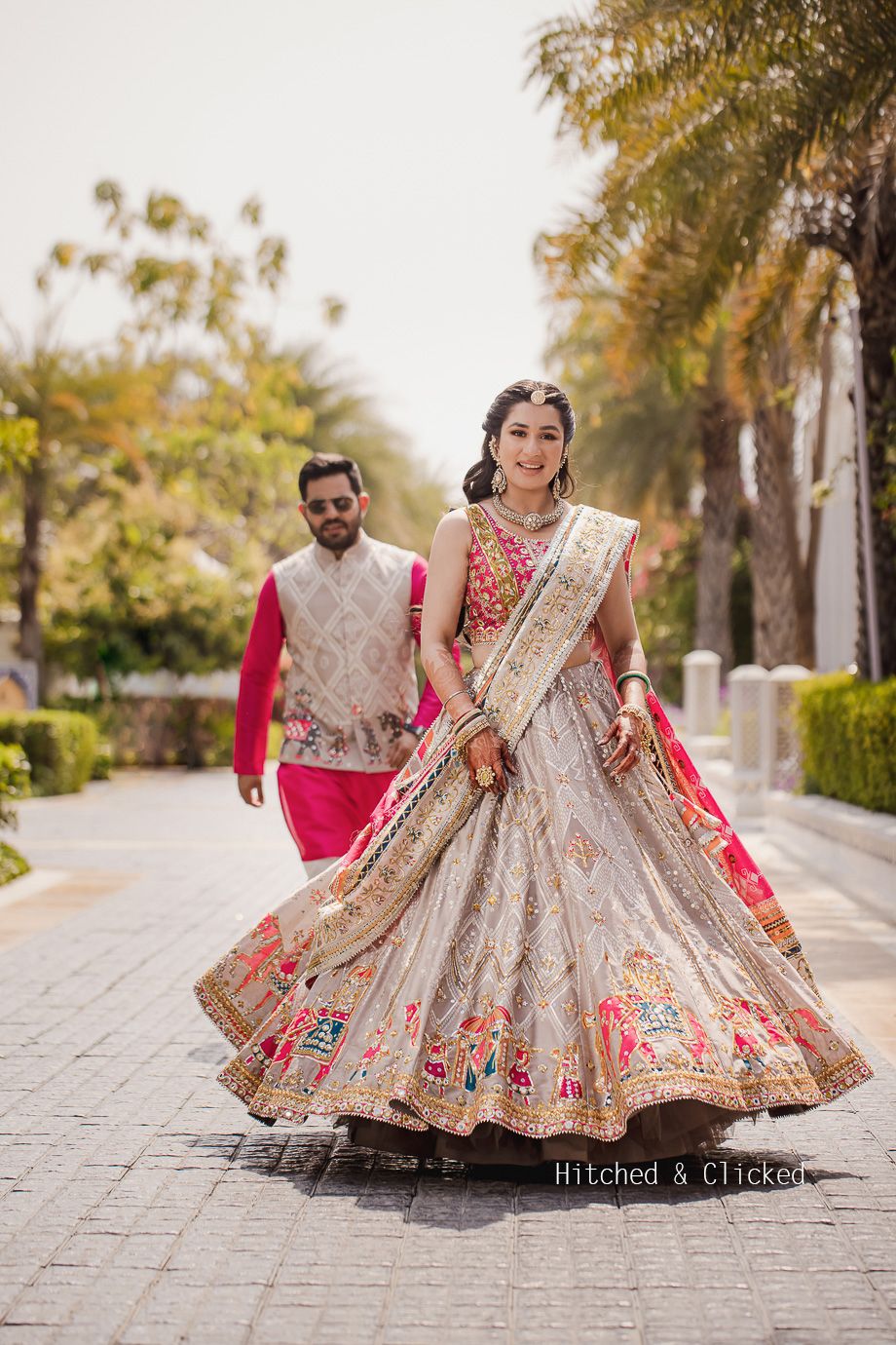 Grand Jaipur Wedding With An Offbeat Bridal Mehendi Look | WedMeGood