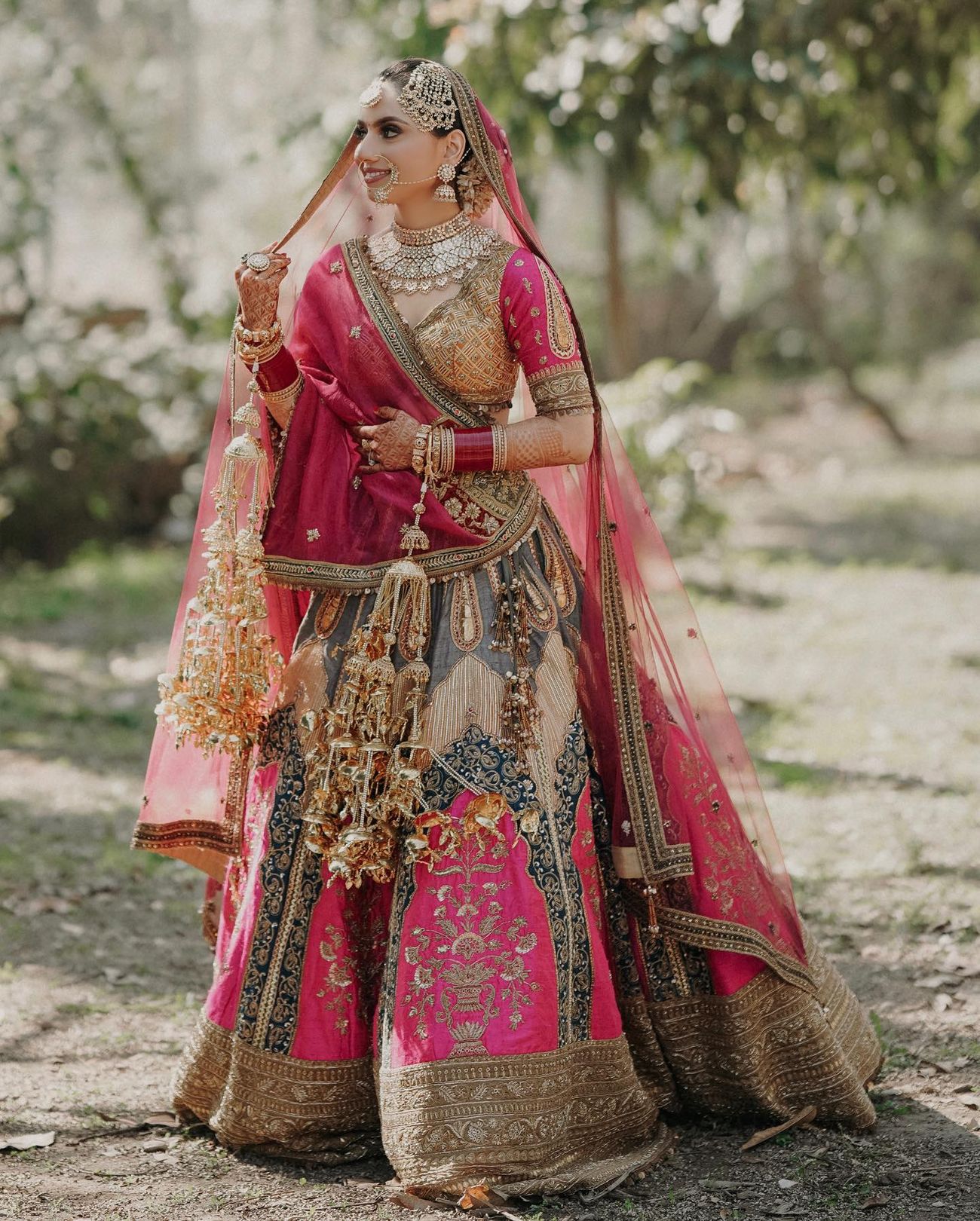 25+ Chandni Chowk Lehengas On Real Brides We Are Loving! | WedMeGood