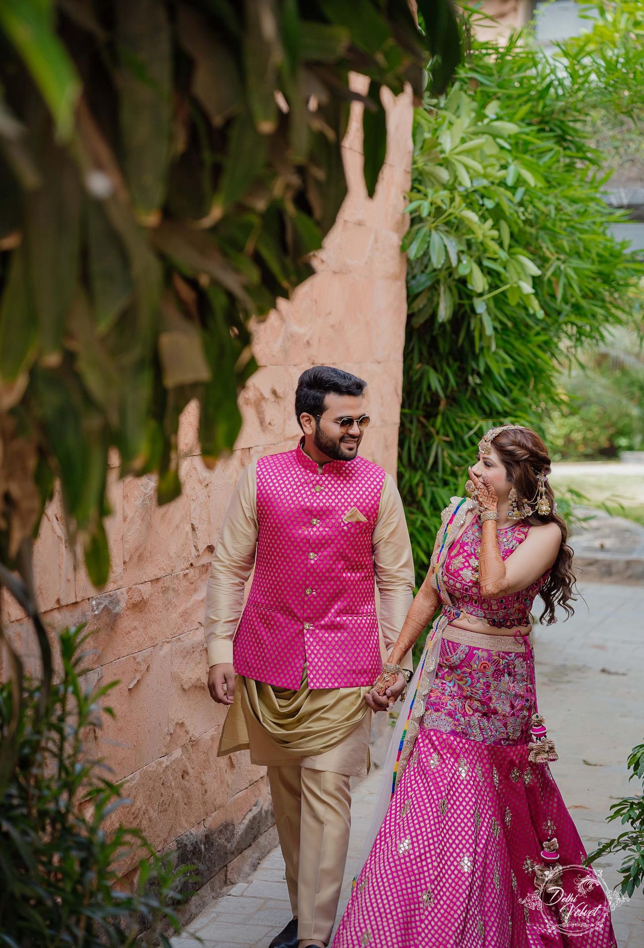 Beautiful Delhi Nuptials With The Couple In Customised Sea Green ...