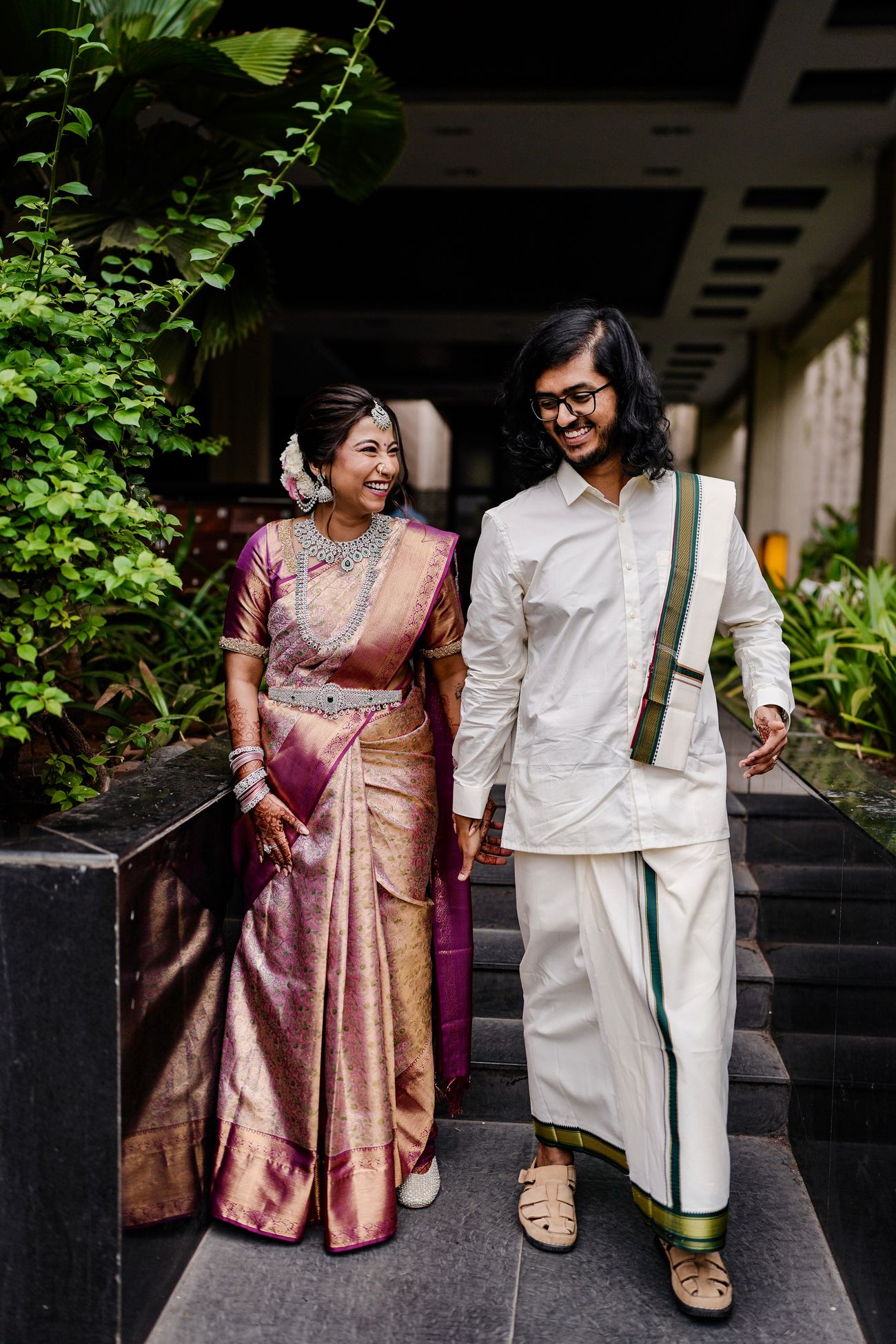 Modern Kerala-Tamil Wedding With A Beautiful, Intimate Vibe | WedMeGood