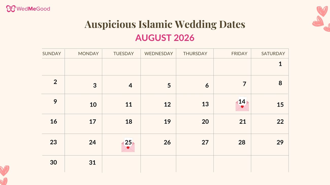 islamic jantri 2026 for marriage