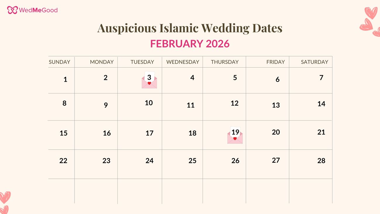 muslim wedding dates 2026