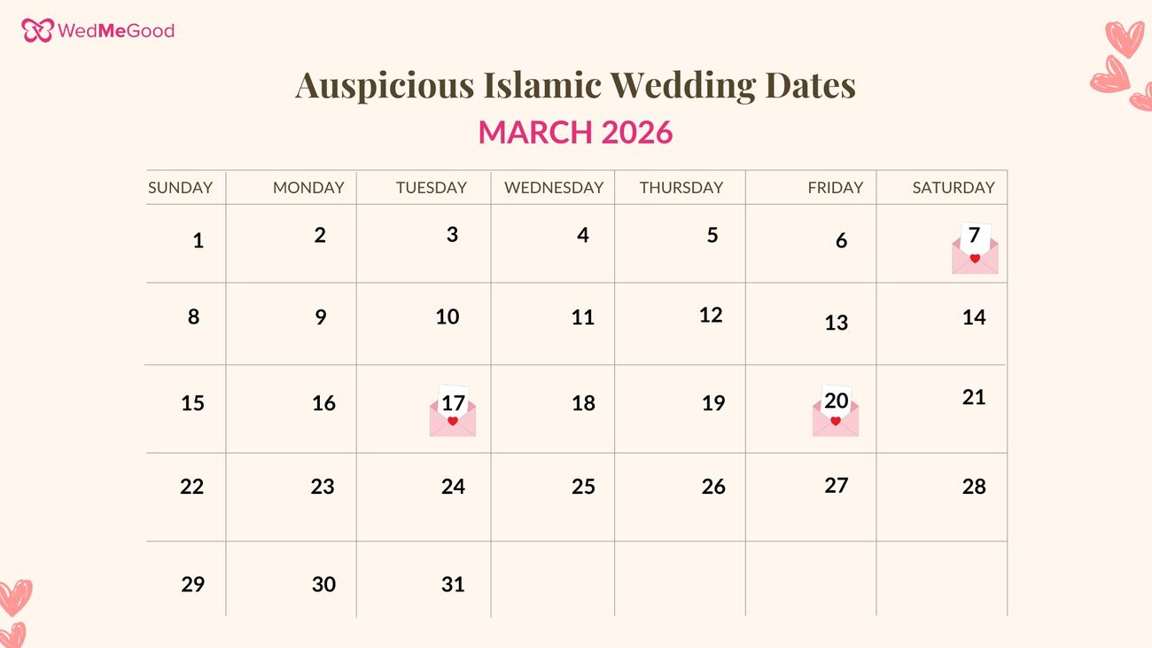 nikah dates 2026