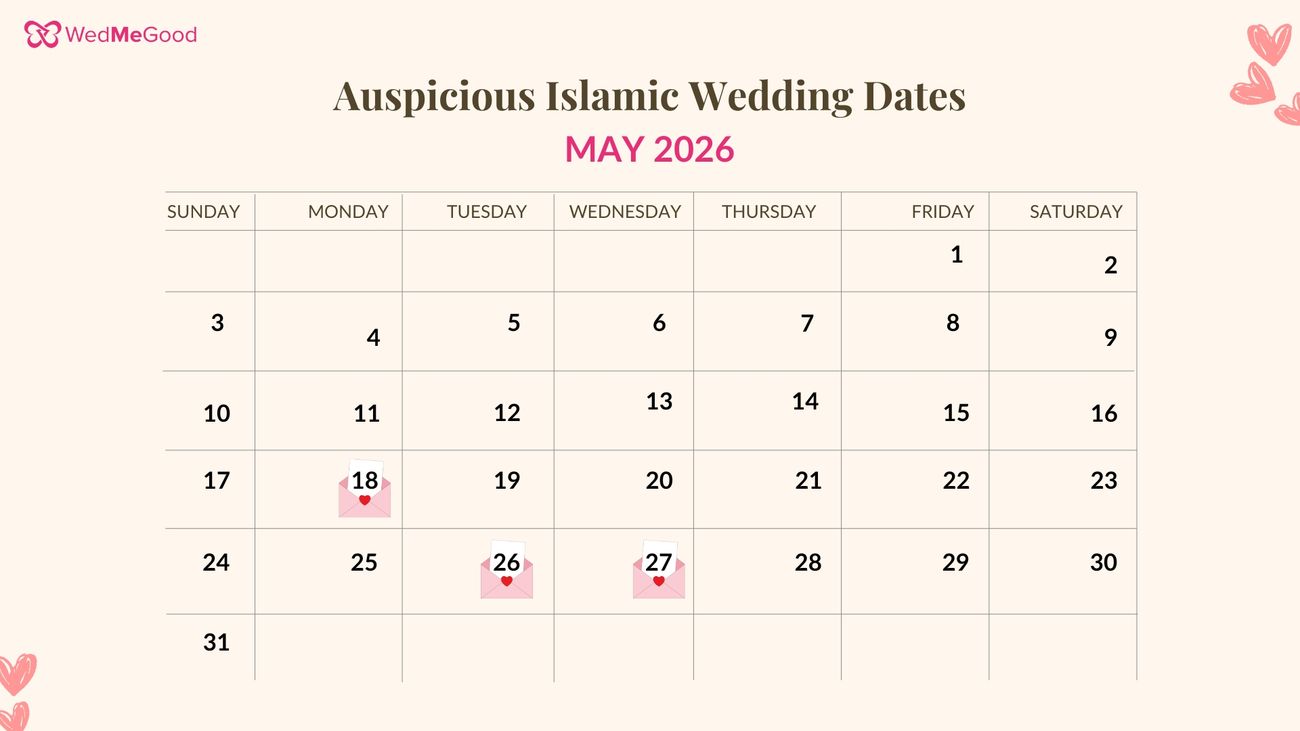 islamic wedding dates 2026