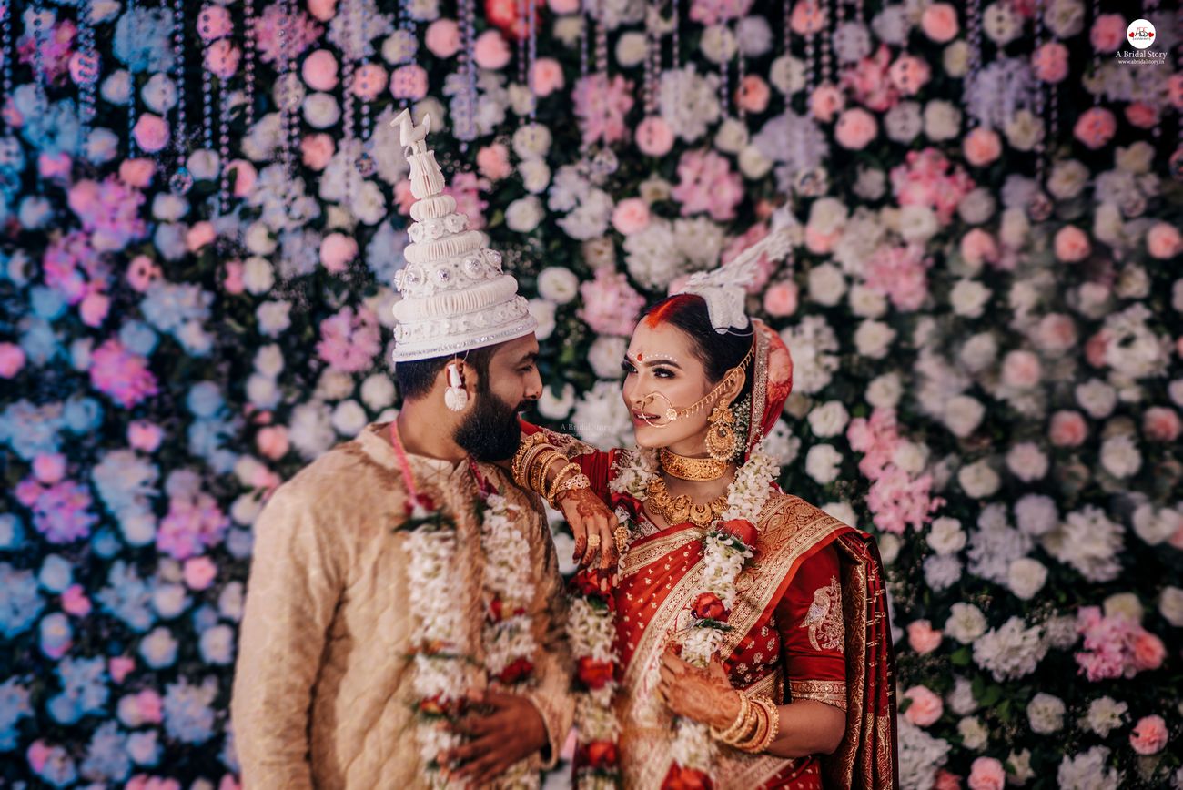 bengali wedding bride and groom