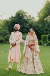 Pretty Canada Sikh Wedding With The Bride In Beautiful Outfits | WedMeGood