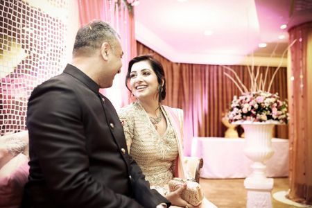 An Elegant Blush Pink Engagement in Delhi : Nesheta & Vishwajeet
