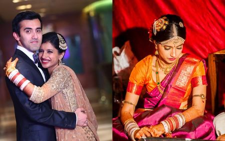 A Bangalore- Delhi Wedding with a 'Two States' Story : Kanaka & Sameer