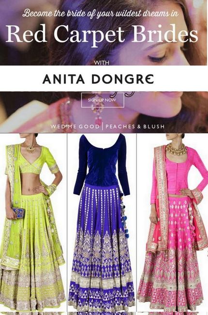 WMG Red Carpet Bride Vol 3 : Win a free Bridal Photoshoot in Anita Dongre Clothing (for Mumbai girls)!
