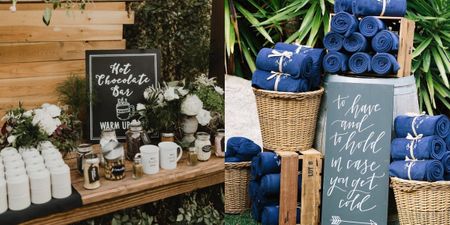 Brrr! Winter Wedding Ideas To Keep Your Guests Warm!