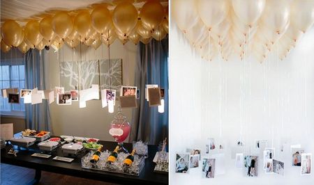 Super chic  DIY Ideas using balloons in your Engagement/ Reception !