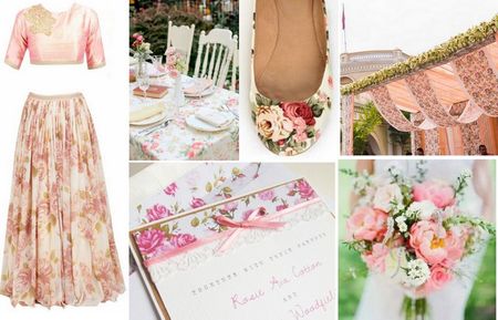 Color Crush: The floral print wedding brunch