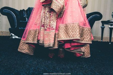 Beautiful Pink and white engagement in Thrissur