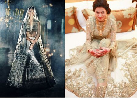 Unusual Bridal outfit colors that totally work !