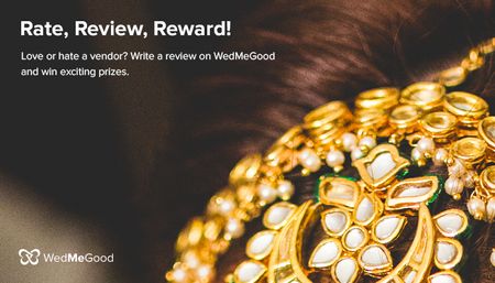 Rate, Review,  Reward : Win fabulous gold plated jewellery by reviewing your wedding vendors !