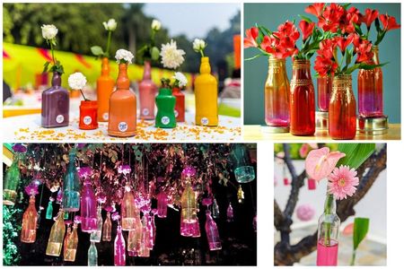 Super Cute DIYs You Can Do With Glass Bottles At Weddings!