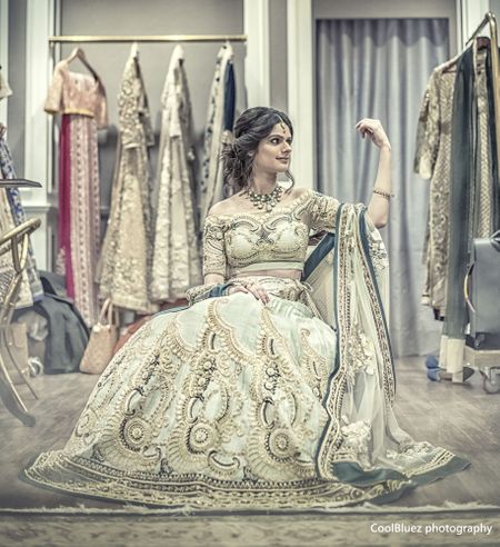 WMG Red Carpet Bride at Vineet Bahl: Delicate in Mint