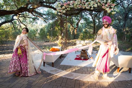 Punjabi Mela Meets Country Fair Wedding in Texas!