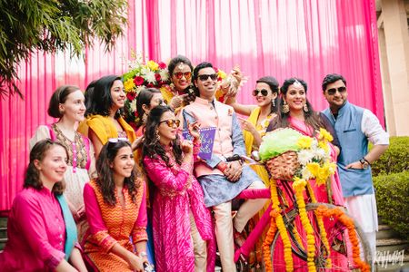 Sunshine-y Delhi Wedding With Bursts of Colour!
