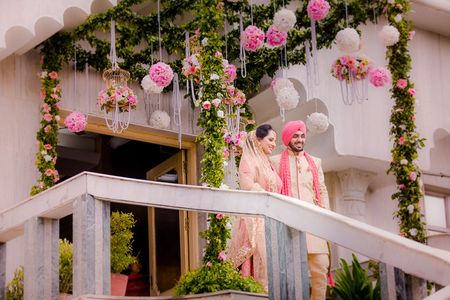 Sweet Pink & Gold Delhi Wedding With Unique Ideas!