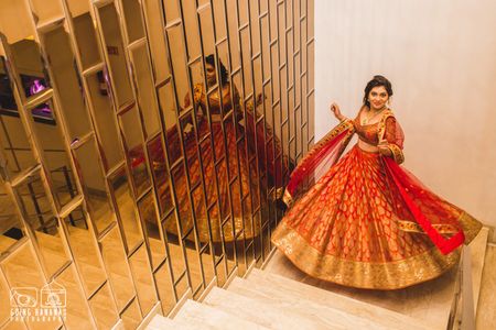 Red Carpet Bride at Zoya Jewels: Contemporary in Crimson