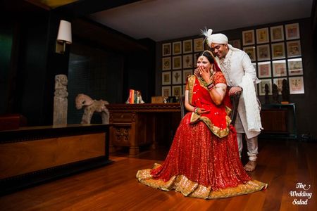 A Sweet Intimate Wedding at The Brides Home In Mumbai!
