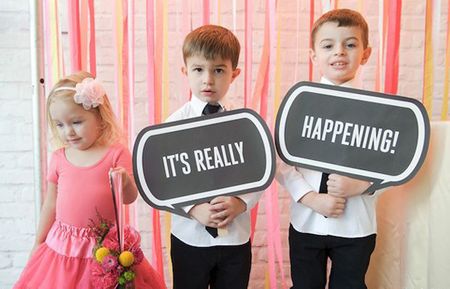 The Sweetest Wedding Signs We Think Kids Should Carry! * Cho Chweet
