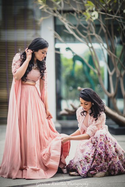 WMG Bride & Bestie : Engagement Ready In Pastels By Ridhi Mehra