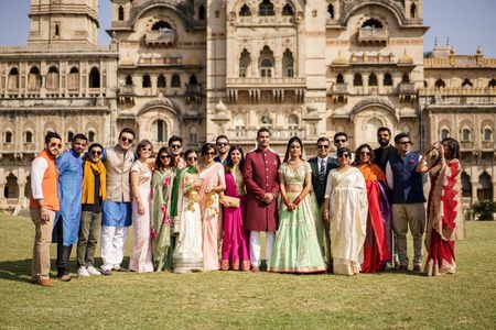 Understated Hindu-Christian Wedding at Laxmi Vilas Palace