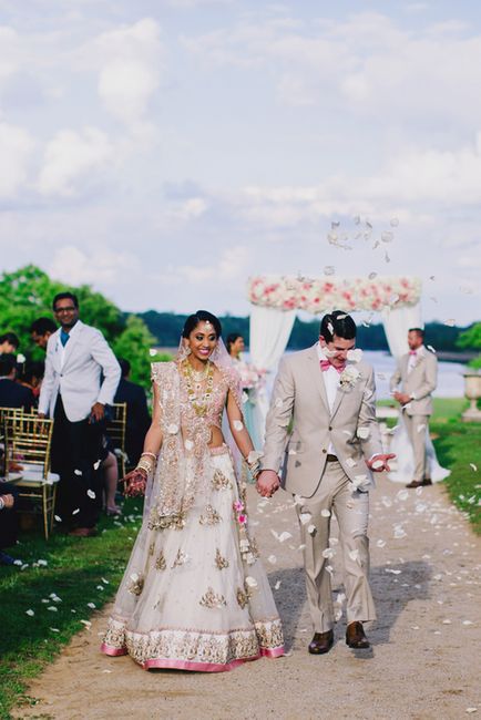Dreamy Destination Wedding With A Pastel Lehenga And Gorgeous Matching Decor!