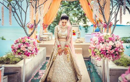 Stunning Phuket Wedding With A Bride In Shimmery Gold!