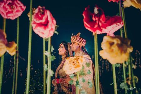 Beautiful Delhi Wedding With A Bride Who Designed Her Own Lehenga!